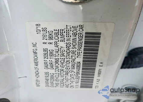 2019 Acura Tlx Technology из США, поврежденный, VIN 19UUB2F69KA008034